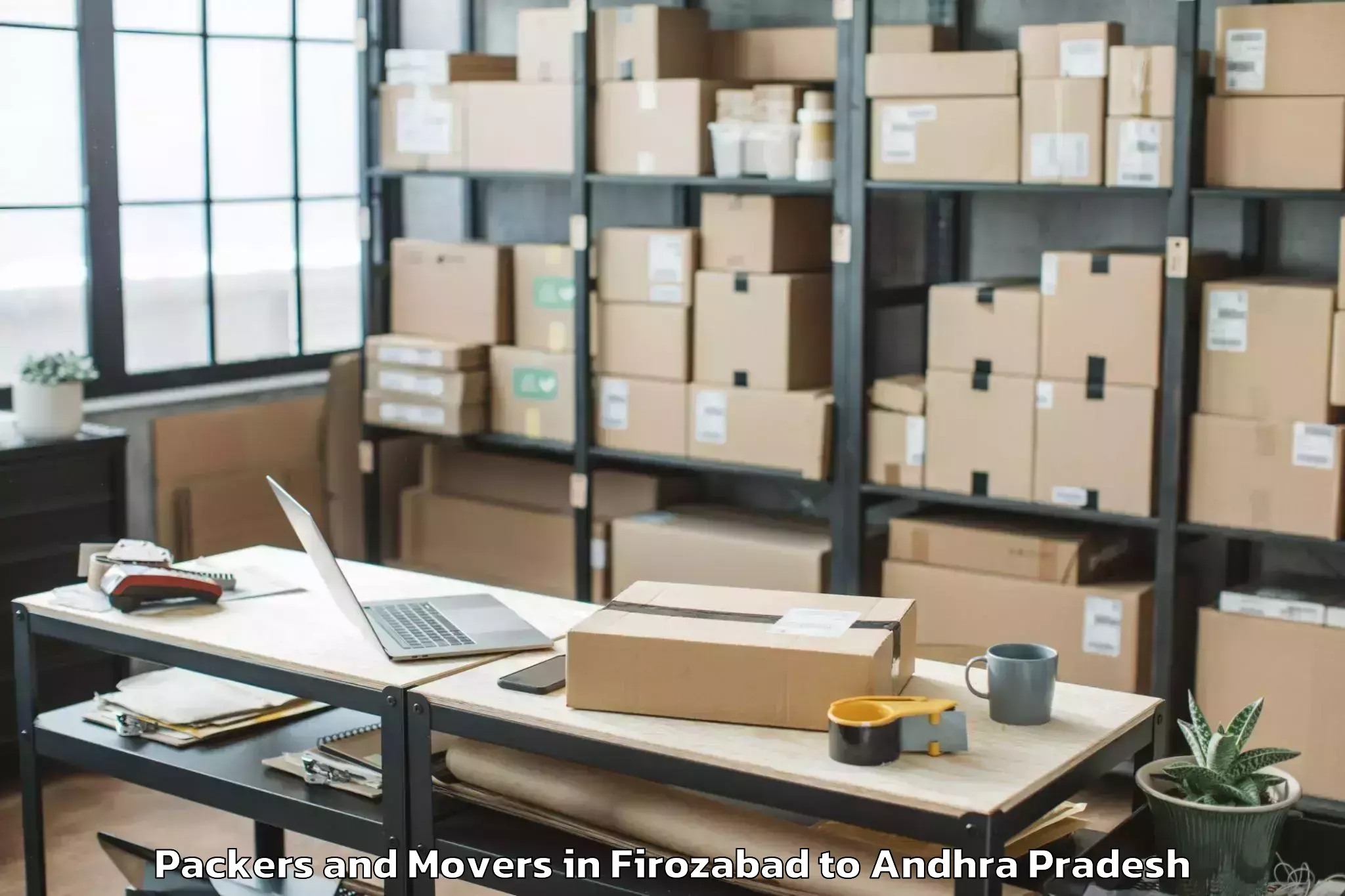 Quality Firozabad to Pedakurapadu Packers And Movers